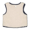 Jongens Omkeerbaar teddy gilet - Narwal van Feetje in de kleur Blauw in maat 86.