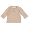 Jongens Longsleeve rib - Narwal van Feetje in de kleur Bruin in maat 86.