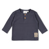 Jongens Longsleeve rib - Narwal van Feetje in de kleur Blauw in maat 86.