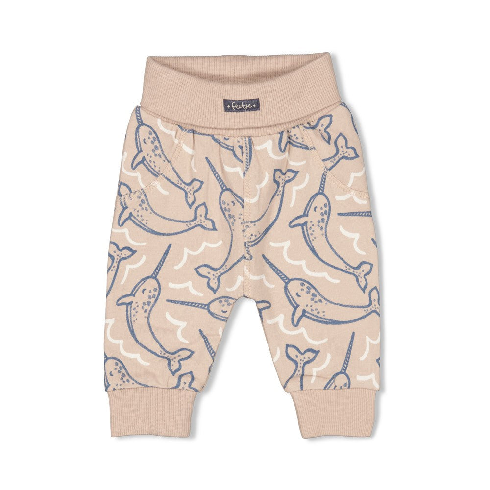Feetje Broek AOP - Narwal