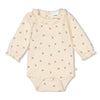Meisjes Romper rib AOP - Dancing In The Moonlight van Feetje in de kleur Off White in maat 86.