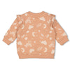 Meisjes Sweater AOP - Dancing In The Moonlight van Feetje in de kleur Roze in maat 86.