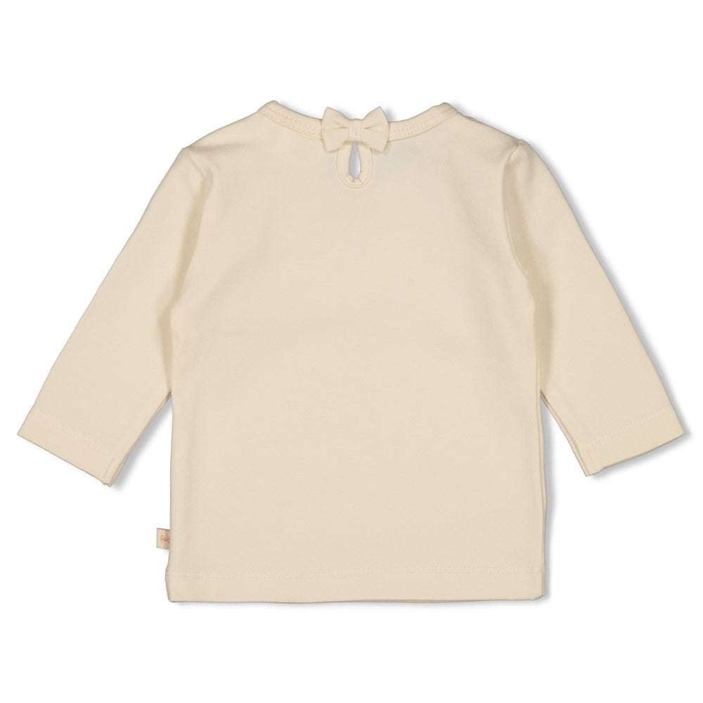 Meisjes Longsleeve - Dancing In The Moonlight van Feetje in de kleur Off White in maat 86.