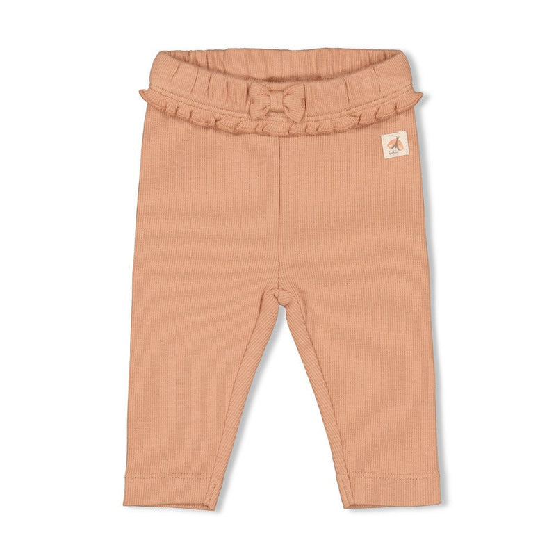 Meisjes Legging rib - Dancing In The Moonlight van Feetje in de kleur Roze in maat 86.