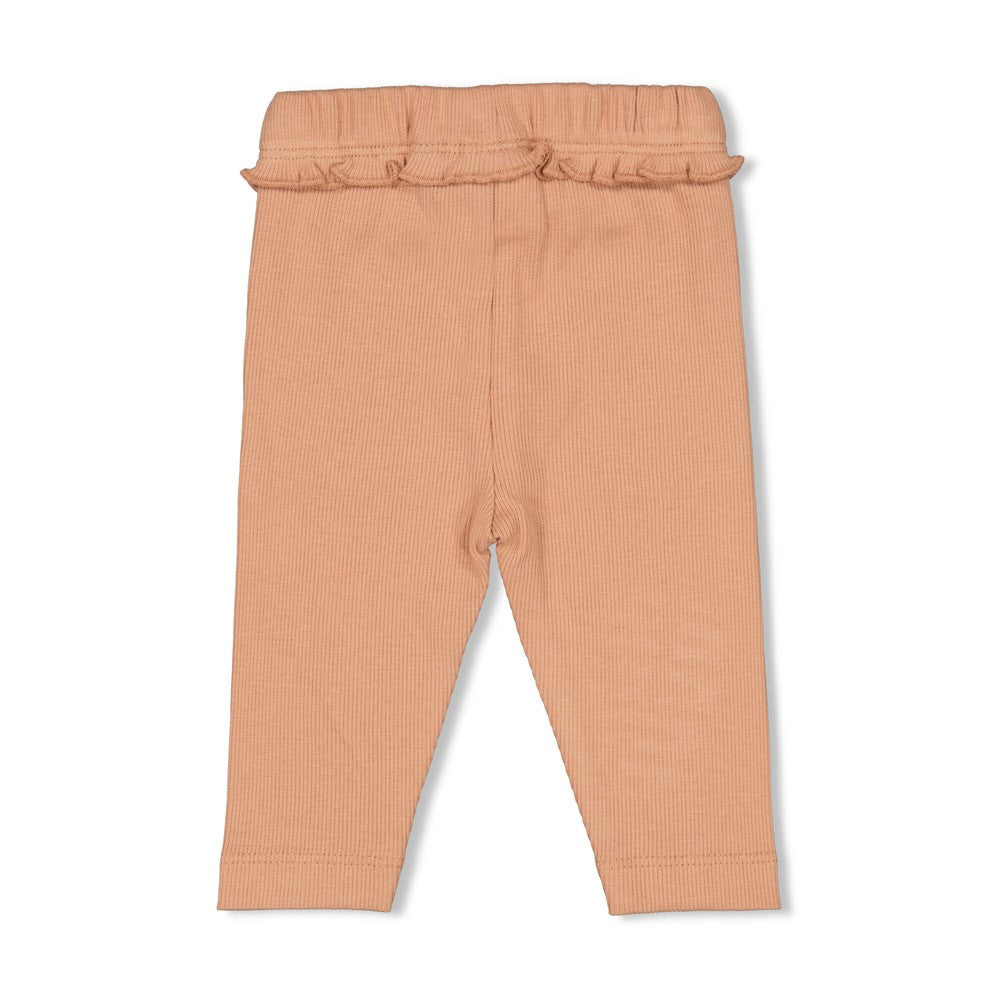 Meisjes Legging rib - Dancing In The Moonlight van Feetje in de kleur Roze in maat 86.