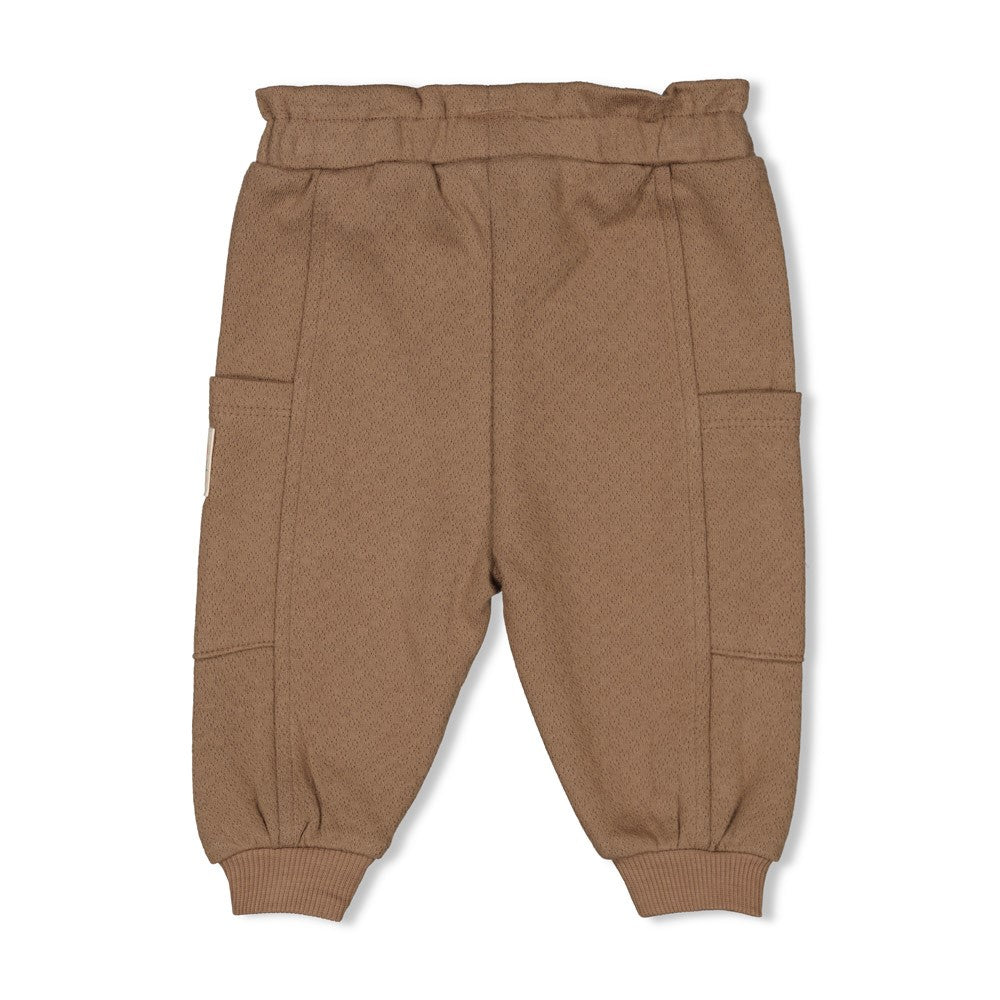 Meisjes Broek ruches - Dancing In The Moonlight van Feetje in de kleur Bruin in maat 86.