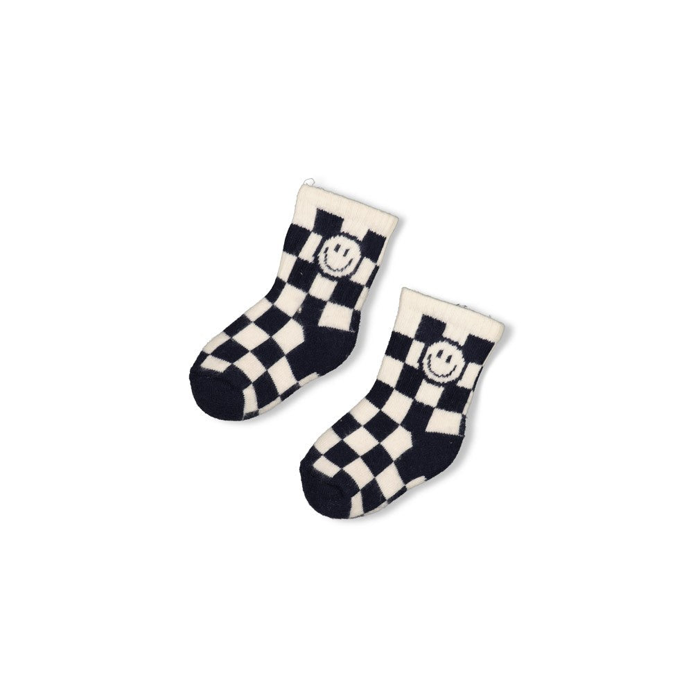 Jongens Sokken - Let's Go! van Feetje in de kleur Donkerblauw in maat 68-74.