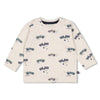 Jongens Longsleeve AOP - Let's Go! van Feetje in de kleur Off White in maat 86.