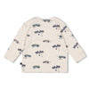 Jongens Longsleeve AOP - Let's Go! van Feetje in de kleur Off White in maat 86.