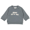 Jongens Sweater - Let's Go! van Feetje in de kleur Blauw in maat 86.