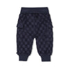 Jongens Geruite broek badstof - Let's Go! van Feetje in de kleur Donkerblauw in maat 86.