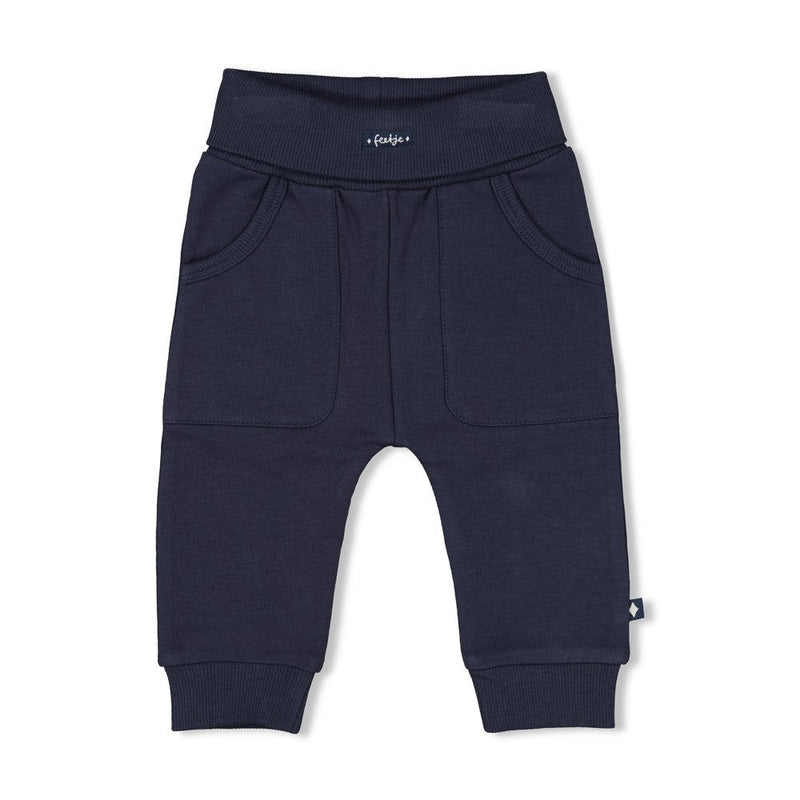 Jongens Broek - Let's Go! van Feetje in de kleur Donkerblauw in maat 86.