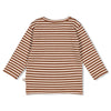 Jongens Longsleeve streep - Wild World van Feetje in de kleur Bruin in maat 86.