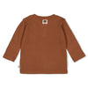 Jongens Longsleeve rib - Wild World van Feetje in de kleur Bruin in maat 86.