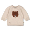 Jongens Sweater - Wild World van Feetje in de kleur Bruin in maat 86.
