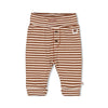 Jongens Broek streep - Wild World van Feetje in de kleur Bruin in maat 86.
