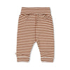 Jongens Broek streep - Wild World van Feetje in de kleur Bruin in maat 86.