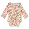 Meisjes Romper rib AOP - Woodland Bloom van Feetje in de kleur Off White in maat 86.