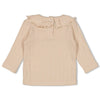Meisjes Longsleeve pointelle rib - Woodland Bloom van Feetje in de kleur Off White in maat 86.