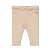Meisjes Legging pointelle rib - Woodland Bloom van Feetje in de kleur Off White in maat 86.