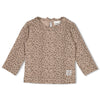 Meisjes Longsleeve AOP - Better Together van Feetje in de kleur Bruin in maat 86.