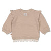 Meisjes Sweater - Better Together van Feetje in de kleur Bruin in maat 86.