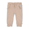 Meisjes Broek ruches - Better Together van Feetje in de kleur Bruin in maat 86.
