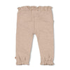 Meisjes Broek ruches - Better Together van Feetje in de kleur Bruin in maat 86.
