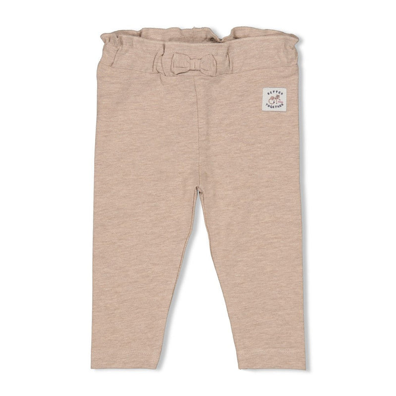 Meisjes Legging - Better Together van Feetje in de kleur Bruin in maat 86.
