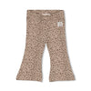 Meisjes Flare broek AOP - Better Together van Feetje in de kleur Bruin in maat 86.