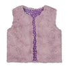 Meisjes Omkeerbaar teddy gilet - Wild Soul van Jubel in de kleur l.Lila in maat 128.