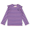 Meisjes Longsleeve rib met streep - Wild Soul van Jubel in de kleur Violet in maat 128.