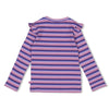 Meisjes Longsleeve rib met streep - Wild Soul van Jubel in de kleur Violet in maat 128.