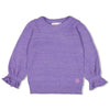 Meisjes Sweater gebreid - Wild Soul van Jubel in de kleur Lavendel in maat 128.