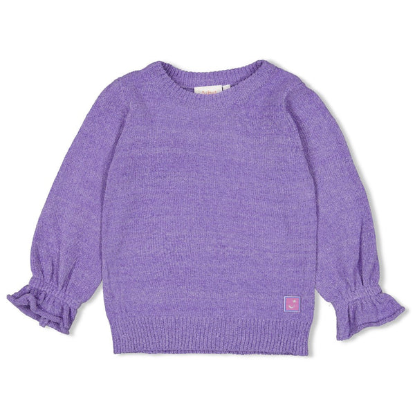 Meisjes Sweater gebreid - Wild Soul van Jubel in de kleur Lavendel in maat 128.