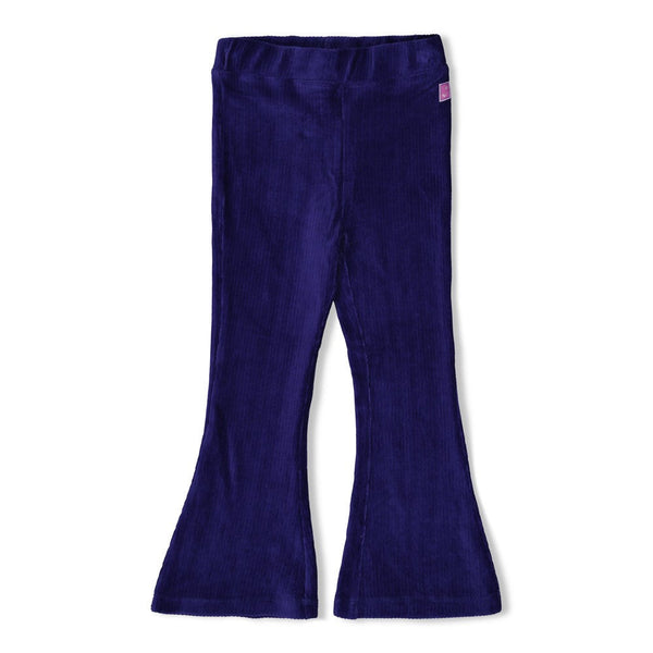 Meisjes Flared broek velours rib - Wild Soul van Jubel in de kleur Indigo in maat 128.