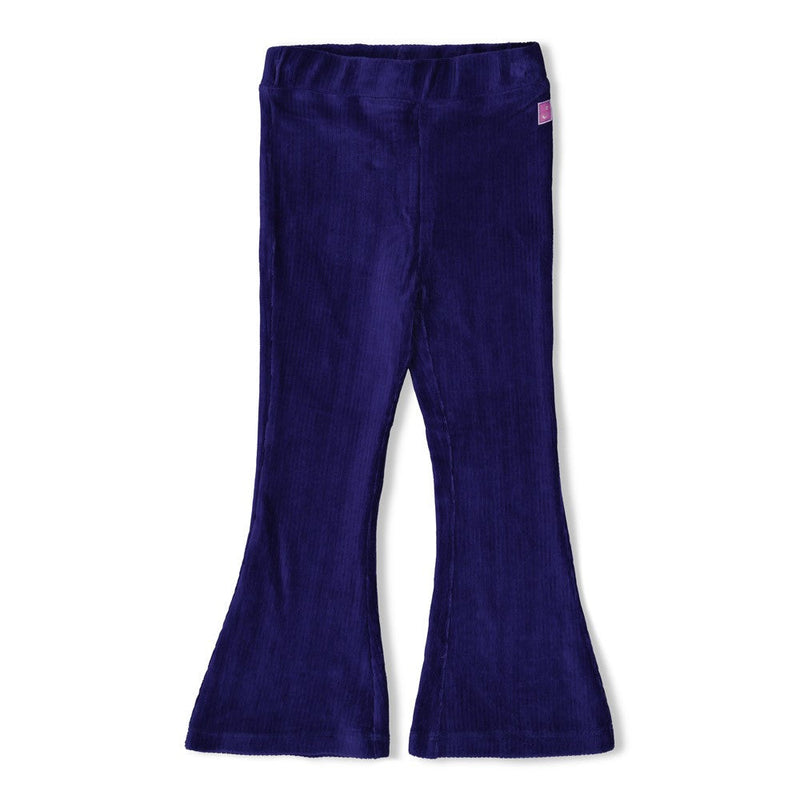 Meisjes Flared broek velours rib - Wild Soul van Jubel in de kleur Indigo in maat 128.