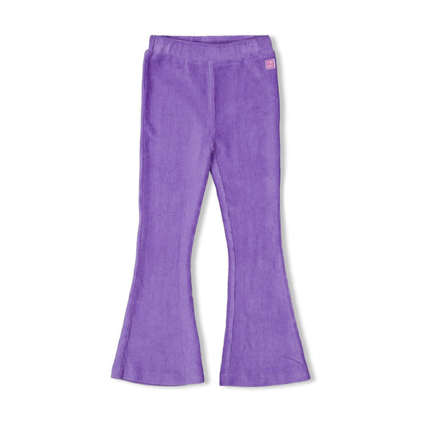 Meisjes Flared broek velours rib - Wild Soul van Jubel in de kleur Lavendel in maat 128.