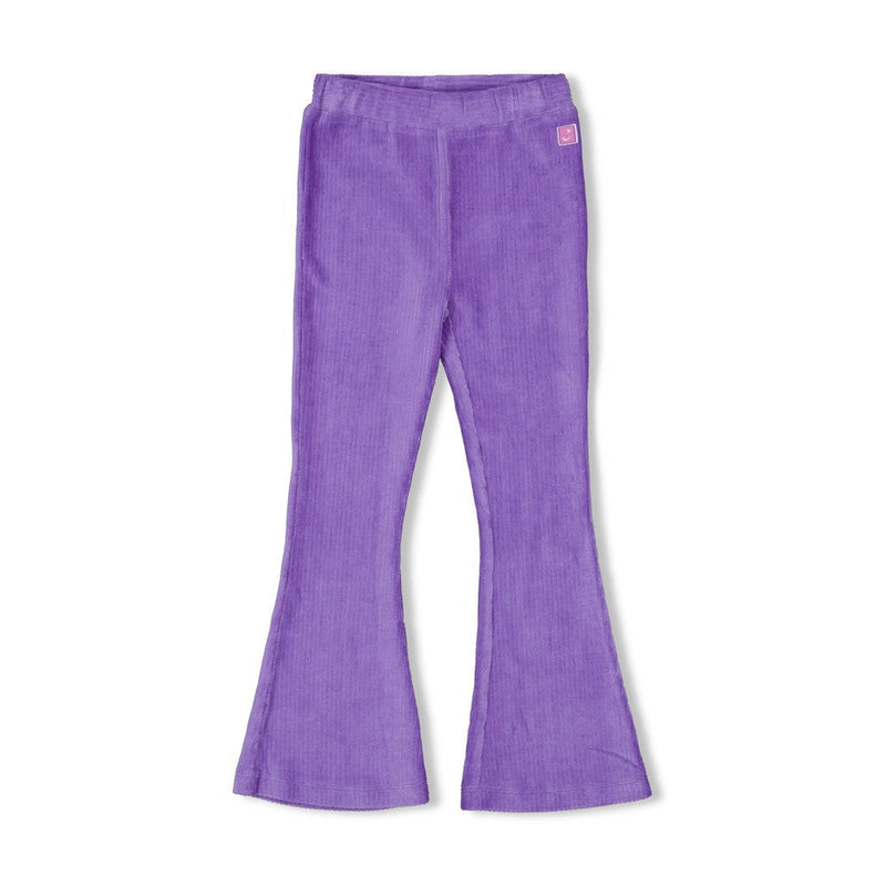 Meisjes Flared broek velours rib - Wild Soul van Jubel in de kleur Lavendel in maat 128.