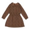Meisjes Jurk AOP - Queen Of Hearts van Jubel in de kleur Bruin in maat 128.