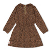 Meisjes Jurk AOP - Queen Of Hearts van Jubel in de kleur Bruin in maat 128.