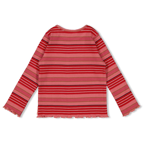Jubel Longsleeve rib met streep - Queen Of Hearts