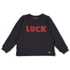 Meisjes Sweater - Queen Of Hearts van Jubel in de kleur Antraciet in maat 128.