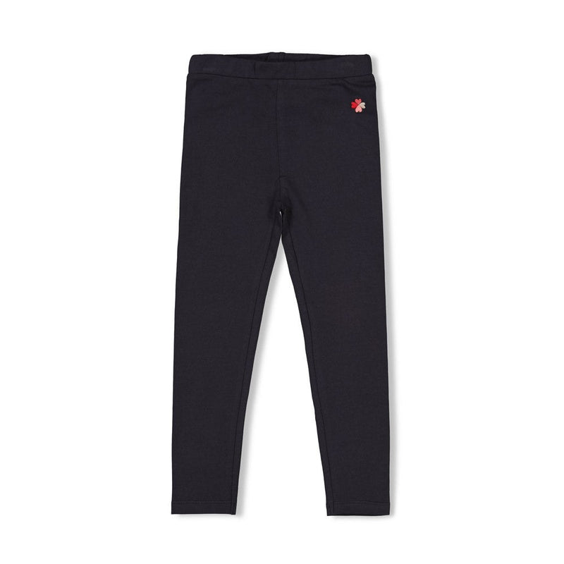 Meisjes Legging - Queen Of Hearts van Jubel in de kleur Antraciet in maat 128.