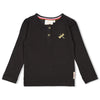 Meisjes Longsleeve ajour rib - Shine Bright van Jubel in de kleur Antraciet in maat 128.