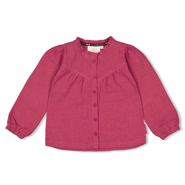 Meisjes Blouse - Shine Bright van Jubel in de kleur Violet in maat 128.