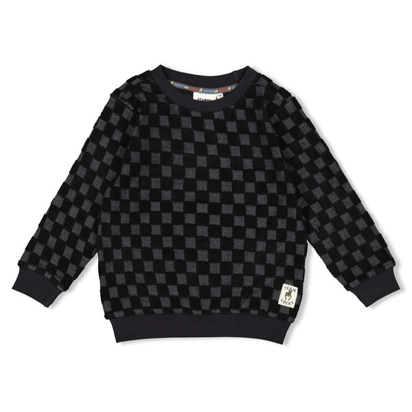 Sturdy Sweater ruit badstof - Couch Club