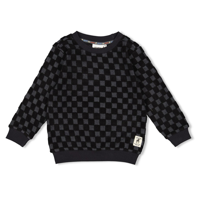 Sturdy Sweater ruit badstof - Couch Club