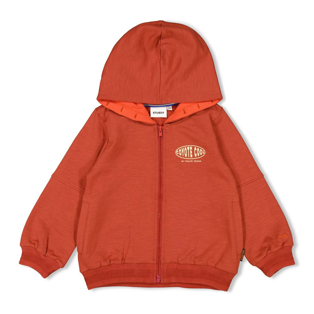 Sturdy Sweatvest met capuchon - Chasing Trails