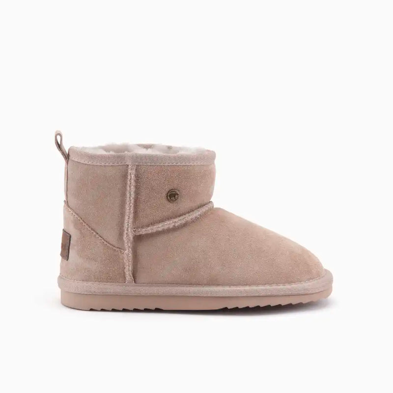 Warmbat Wallaby Kids Suede Boot Taupe
